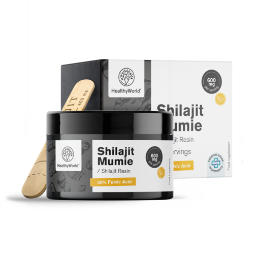 Shilajit Mumie 600 mg – gyanta, 30 g