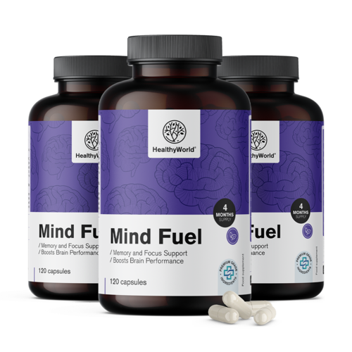 3x Mind Fuel - emlékezet és koncentráció, összesen 360 kapszula