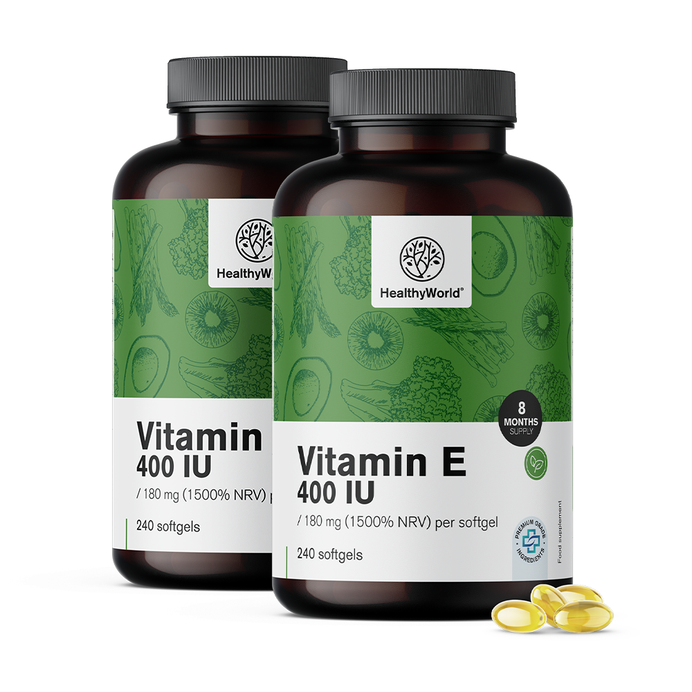 Vitamina E 400 UI.