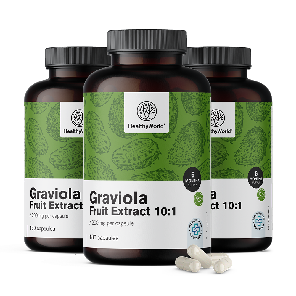 Graviola 200 mg - estratto 10:1Graviola 200 mg - estratto 10:1
