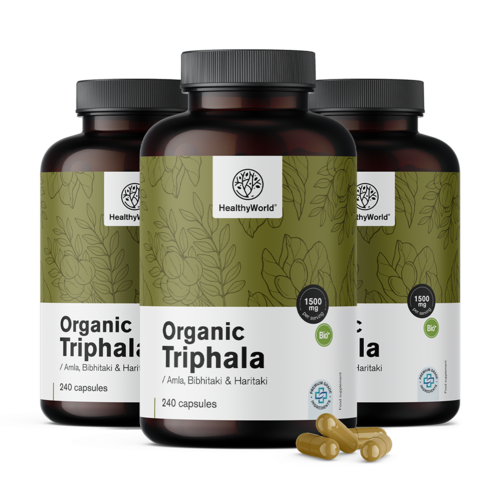 3x BIO Triphala 1500 mg, totale 720 capsule