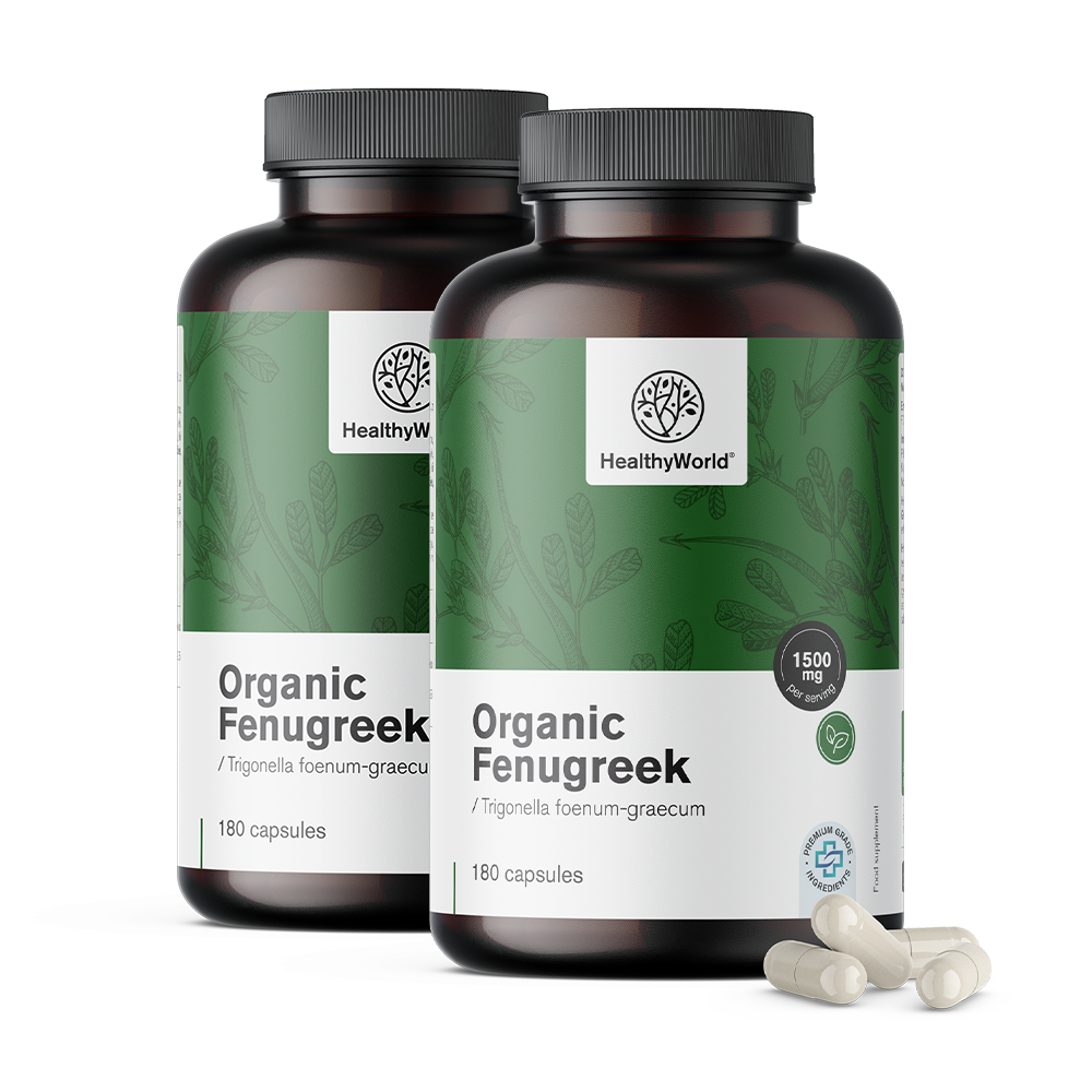 Organic Fenugreek (Greek Hay) in Capsules