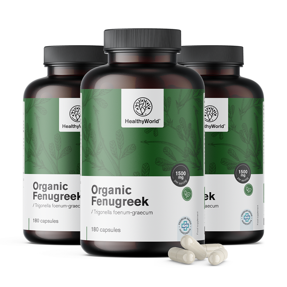 Organic Fenugreek (Greek Hay) in Capsules