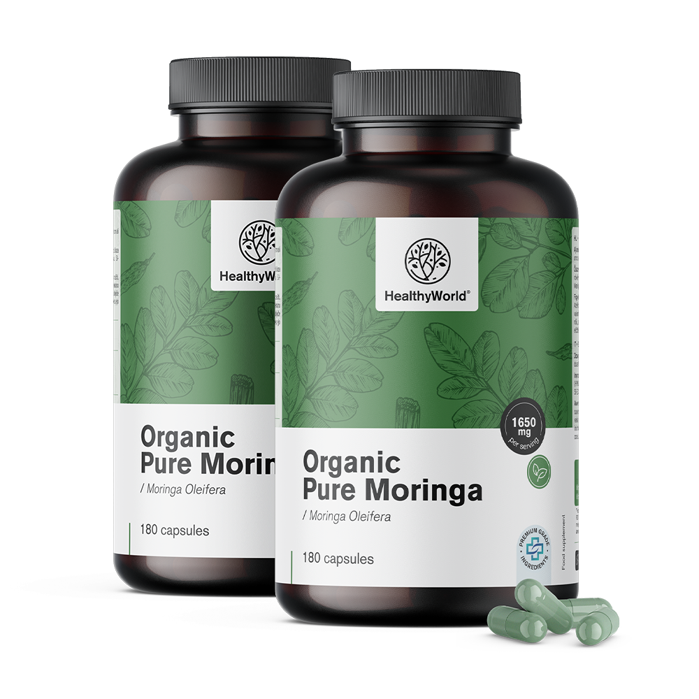 Organic Moringa in Capsules 1650 mg