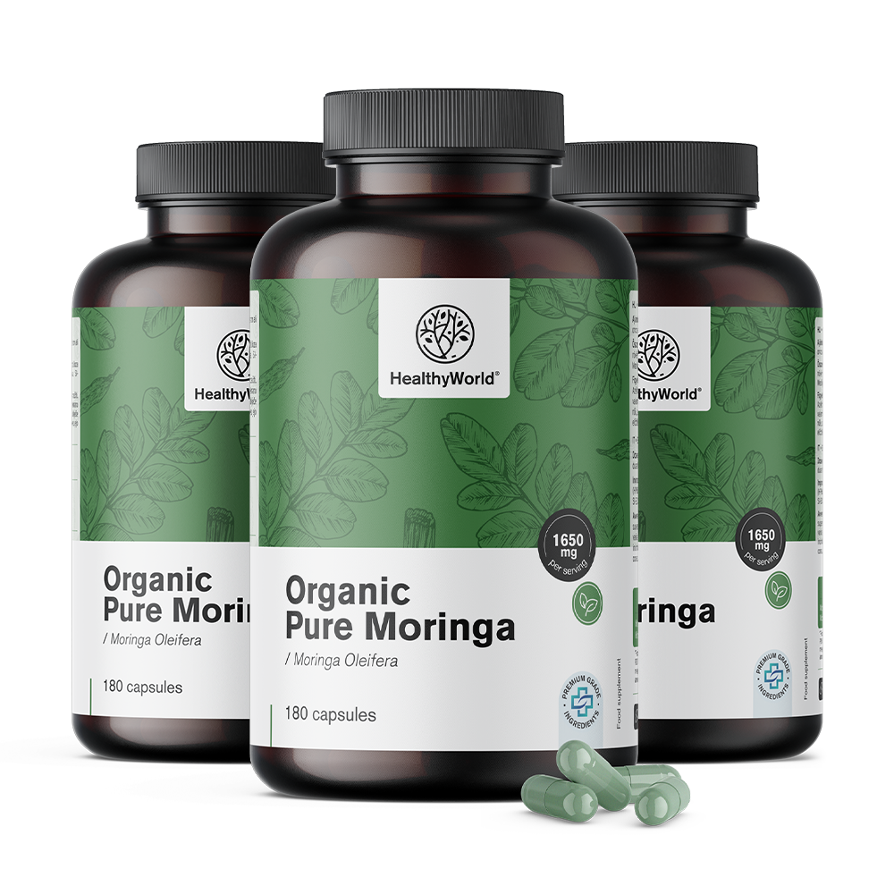 Organic Moringa in Capsules 1650 mg