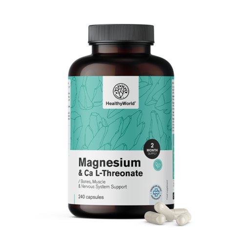 Magnesium + Calcium L-Threonate, 240 capsules