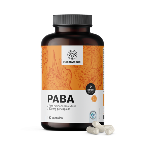 PABA 500 mg, 180 gélules