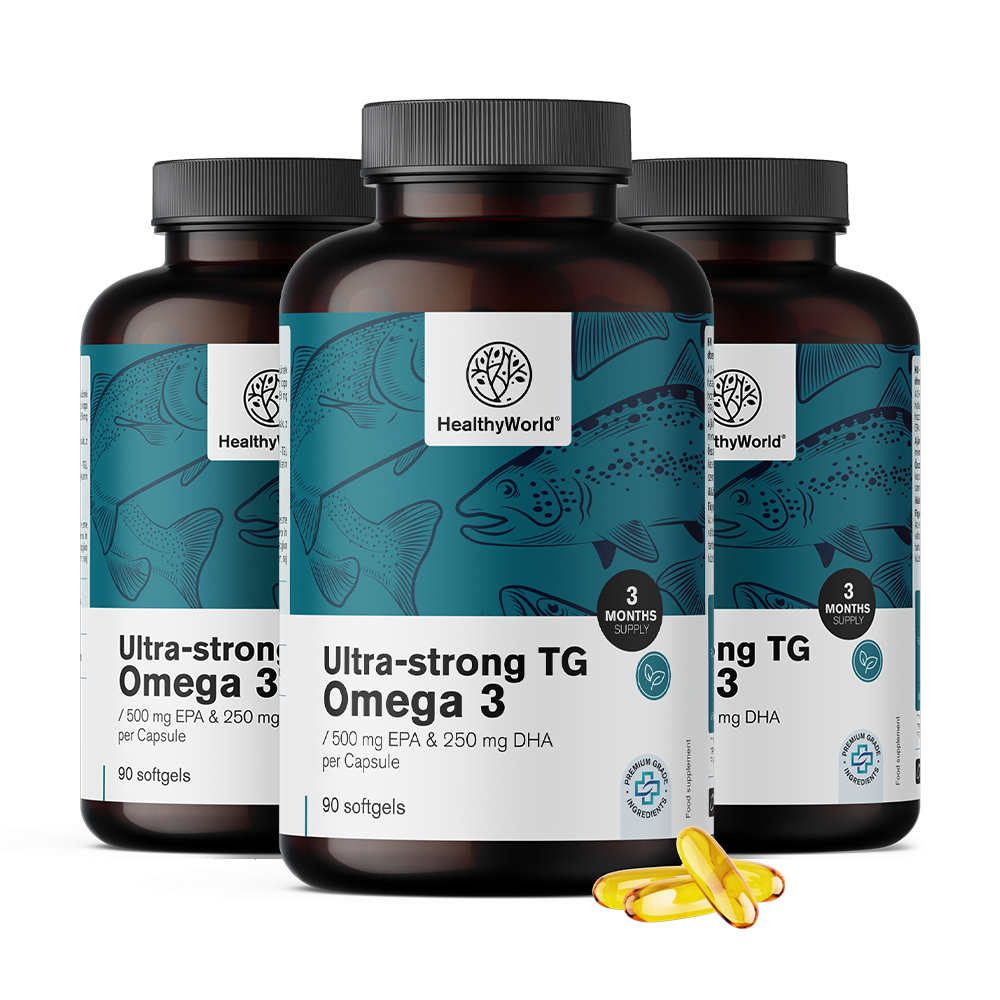 Ultra Strong Omega-3 - sous forme de triglycérides.