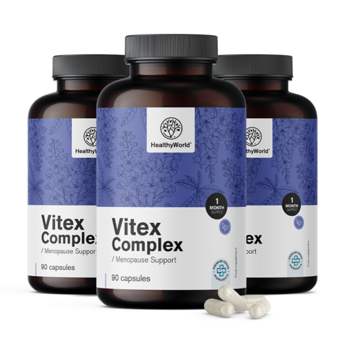 3x Σύμπλεγμα λυγαριάς 125 mg, συνολικά 270 κάψουλες