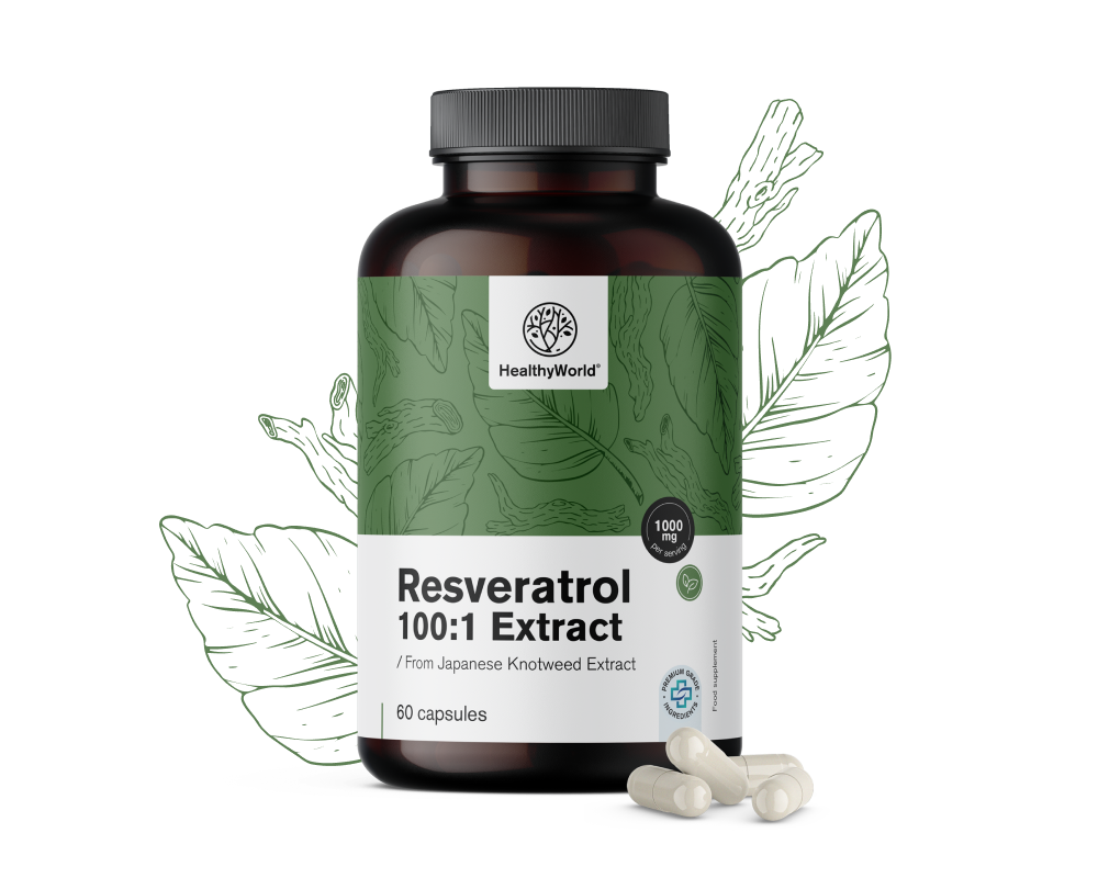 Ρεσβερατρόλη 1000 mg – εκχύλισμα 100:1