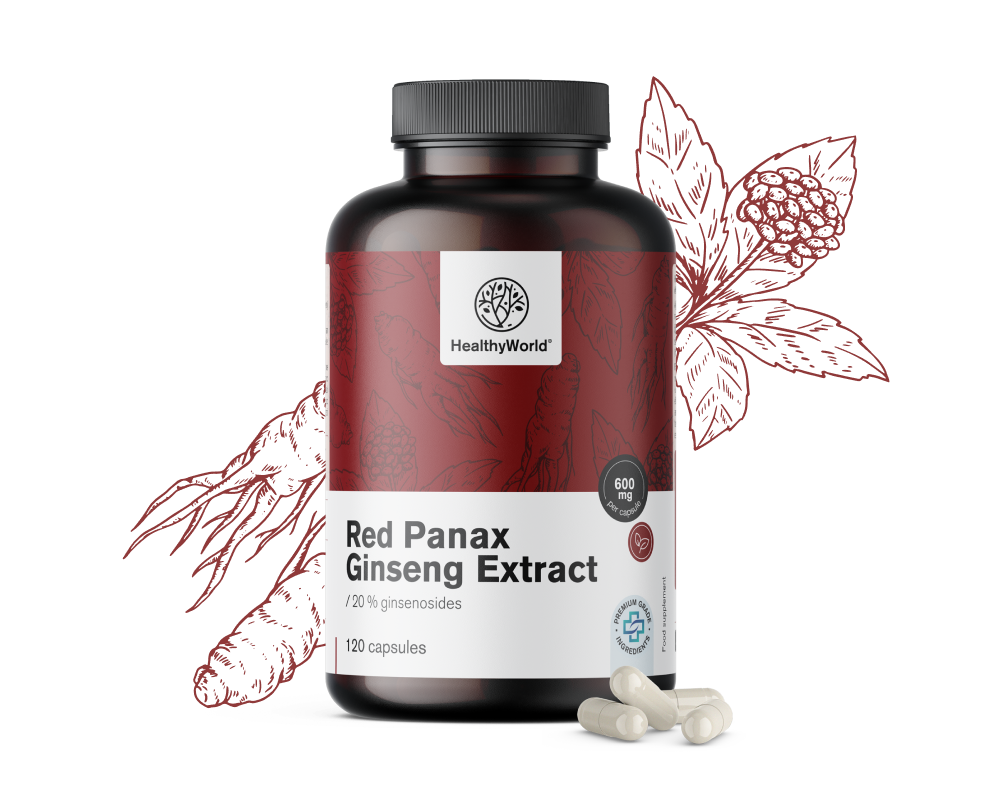 Red Panax Ginseng - ekstrakt crvenog ginsenga 600&nbsp;mg