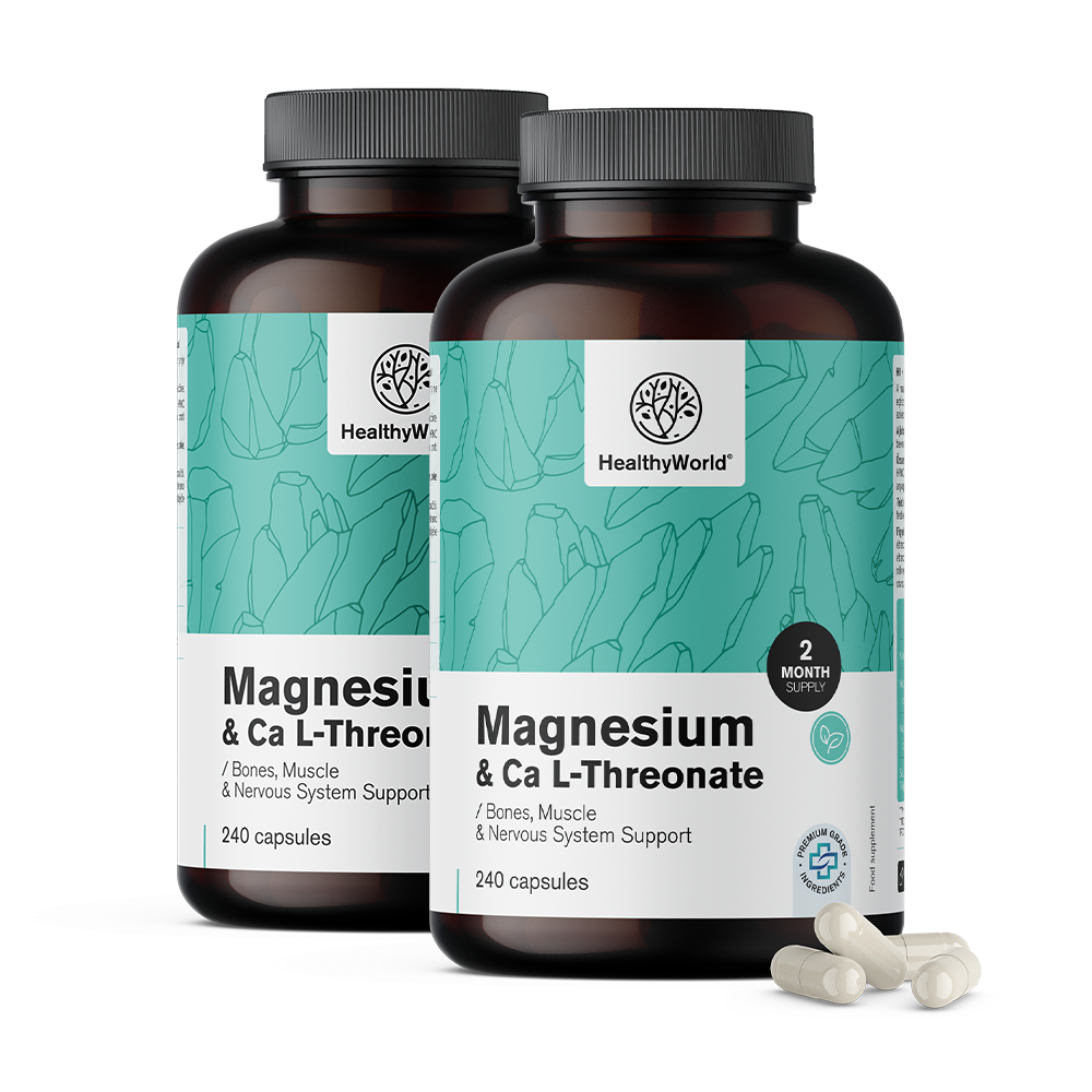 Magnezij + Kalcijev L-Treonat. - Magnezij + Kalcijev L-Treonat.