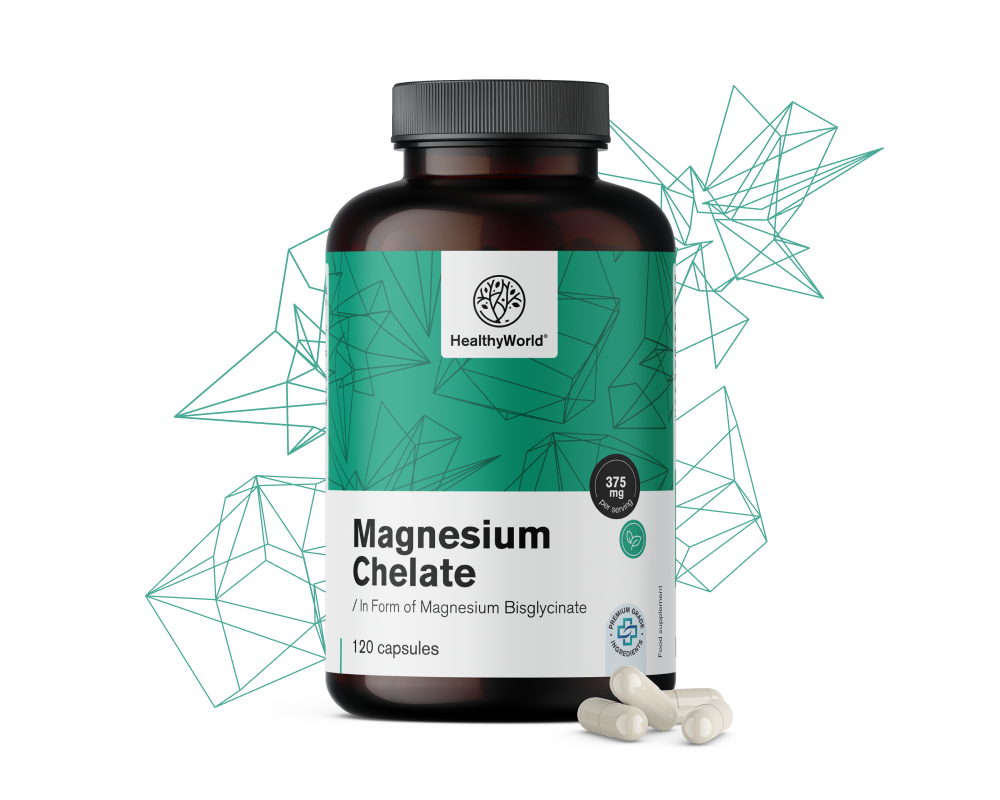 Quelato de magnésio 375&nbsp;mg