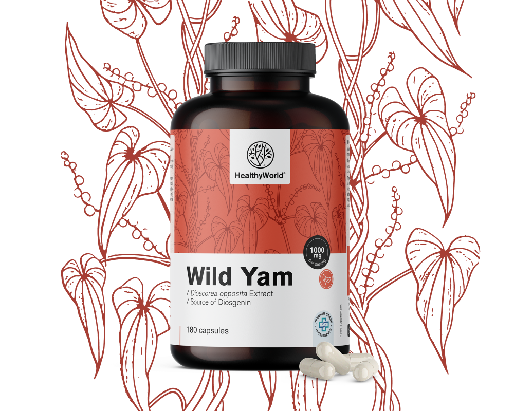 Inhame selvagem 1000 mg – extrato