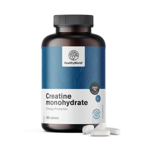 Creatina monohidrat 3000 mg, 180 de comprimate 