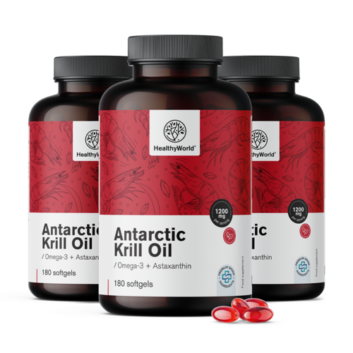 3x Ulei de krill 1200 mg, total 540 de capsule moi