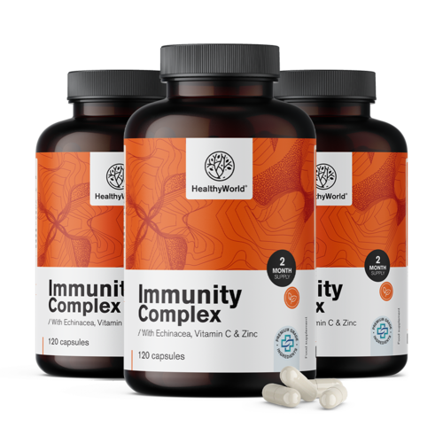 3x Immunity complex - pentru sistemul imunitar, total 360 de capsule