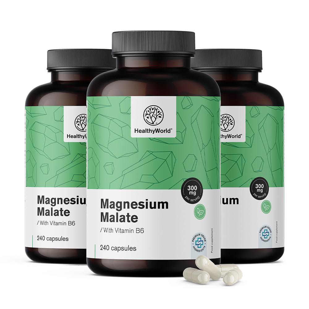 Capsule de malat de magneziu.