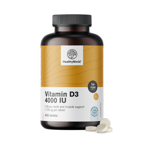 Vitamin D3 4000 IE, 400 Tabletten