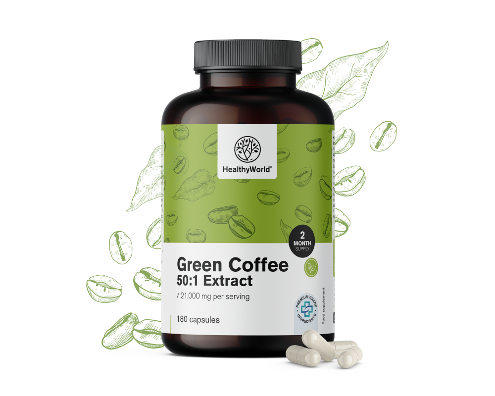 Grüner Kaffee 21.000 mg - Extrakt 50:1