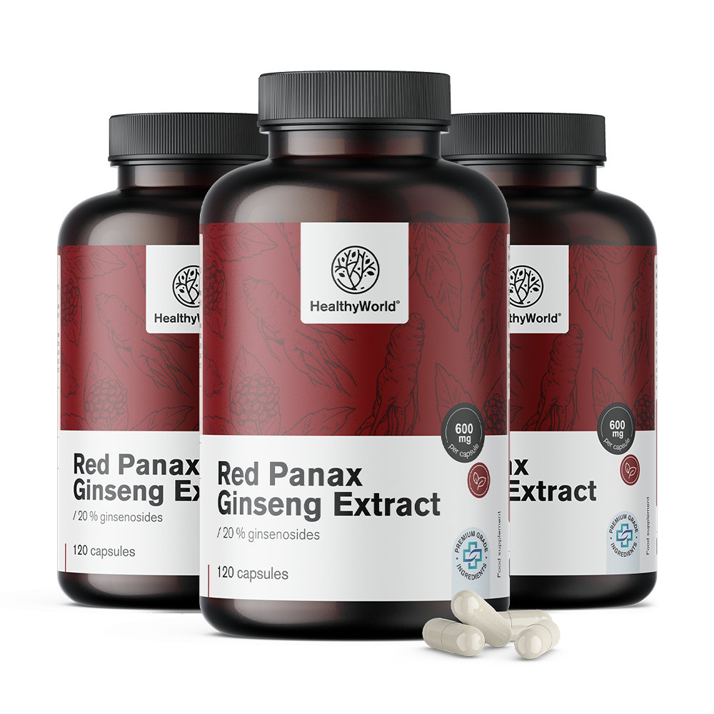Rode Panax Ginseng – extract van rode ginseng 600 mg