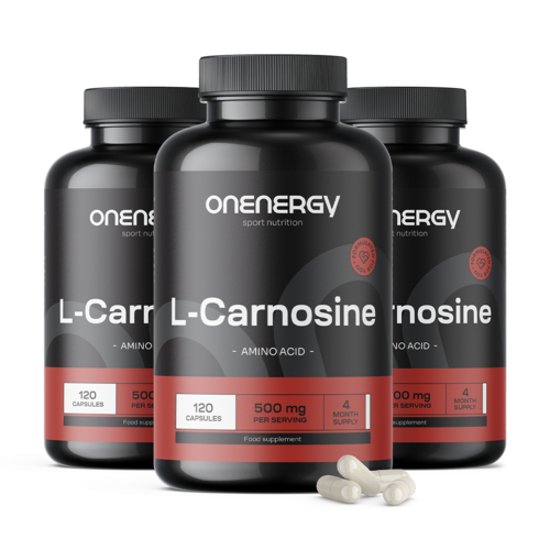 3x L-karnozyna 1000 mg, razem 360 kapsułek