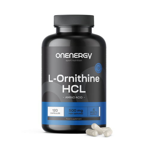L-ornityna HCL 500 mg, 120 kapsułek