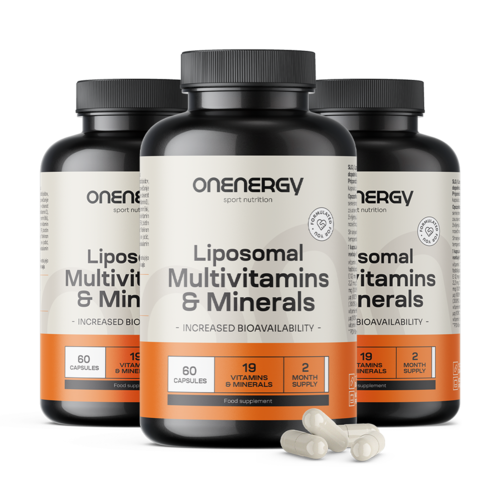 3x Liposomalne multiwitaminy i minerały, razem 180 kapsułek