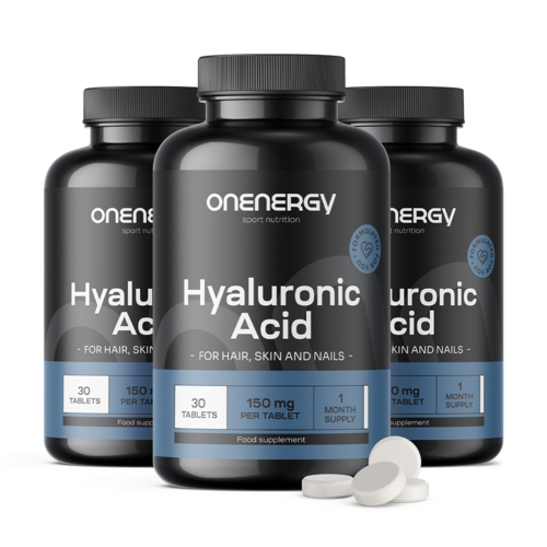 3x Kwas hialuronowy 150 mg, razem 90 tabletek