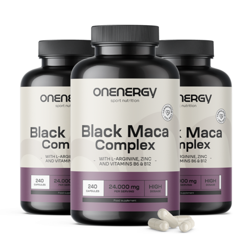 3x Czarna maca kompleks 24 000 mg, razem 720 kapsułek