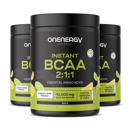 3x BCAA 2:1:1 – lămâie-lime, total 1500 g