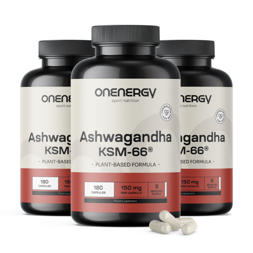 3x Ашваганда KSM-66®, общо 540 капсули