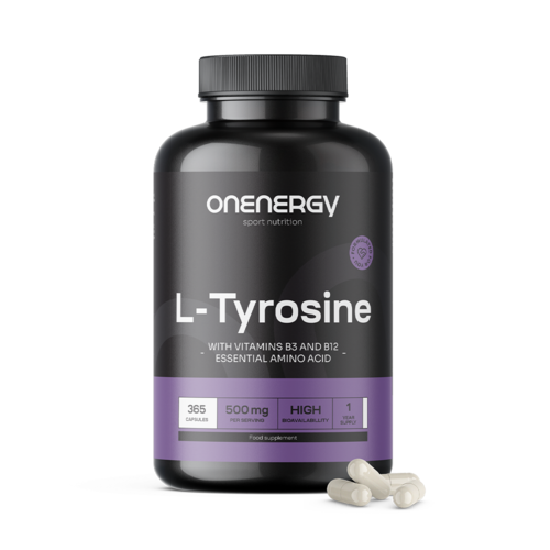 L-tirosina 500 mg, 365 cápsulas