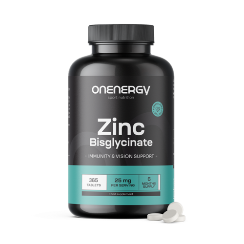 Bisglicinato de zinco 25 mg, 365 comprimidos