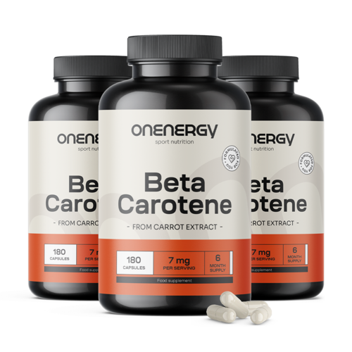 3x Beta-caroteno natural 7 mg, en total 540 cápsulas
