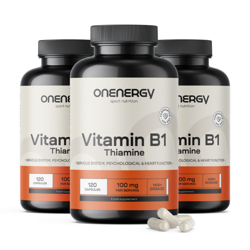 3x Βιταμίνη Β1 100 mg, συνολικά 360 κάψουλες
