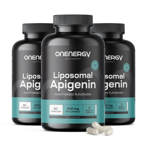 3x Λιποσωμική απιγενίνη 200 mg, συνολικά 180 κάψουλες