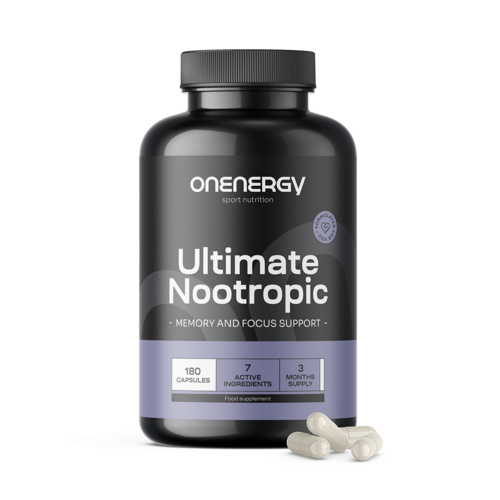 Ultimate Nootropic – σύμπλεγμα για ενίσχυση των γνωστικών λειτουργιών, 180 κάψουλες