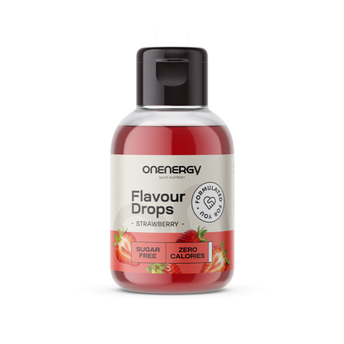 Σταγόνες Flavour Drops με γλυκαντικό – φράουλα, 50 ml