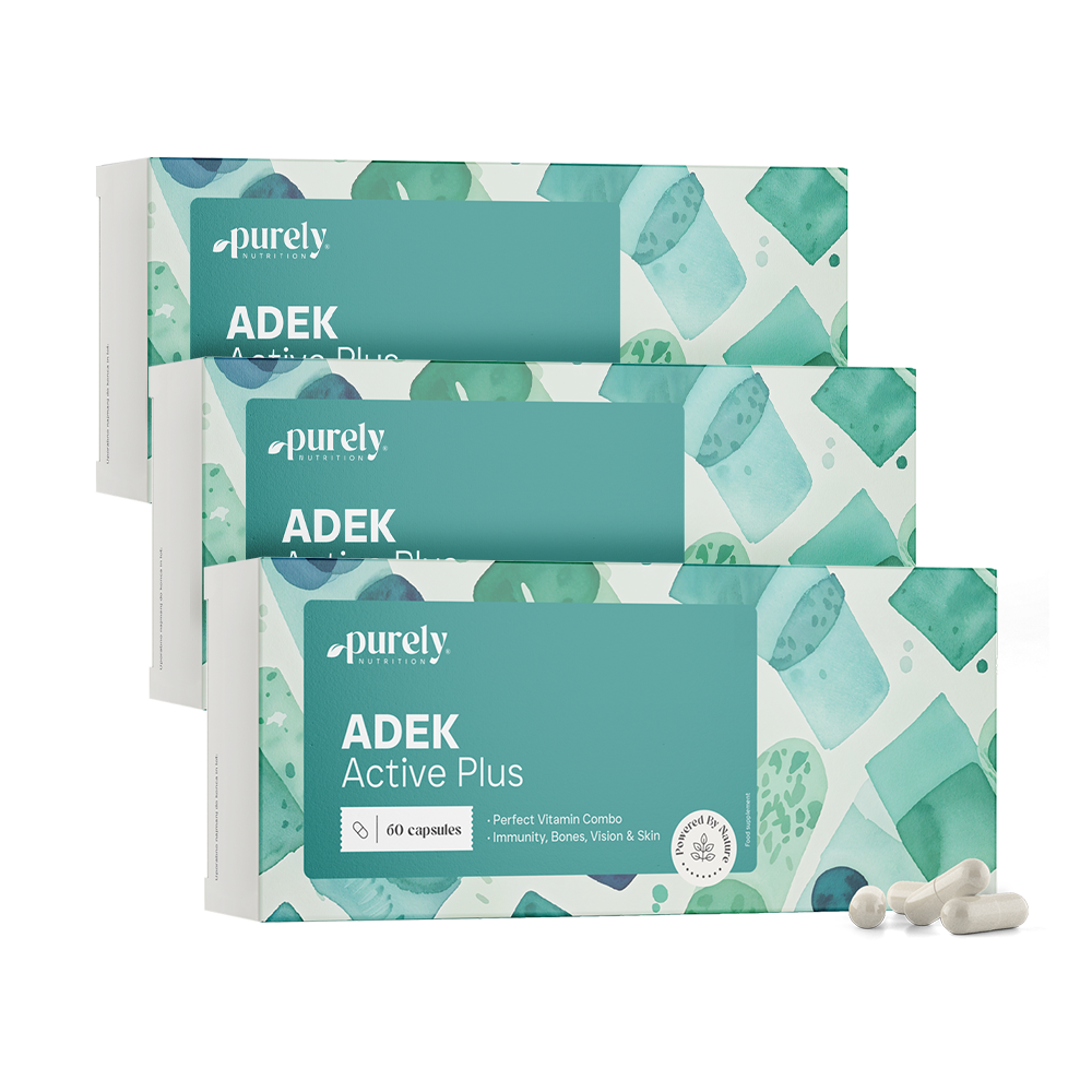 3x Vitamine ADEK Active Plus, zusammen 180 Kapseln