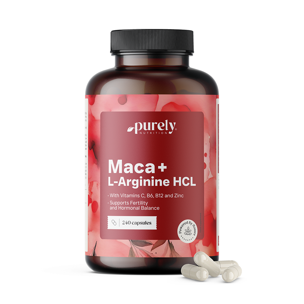 Maca 4000 mg + L-arginin HCl, 240 Kapseln