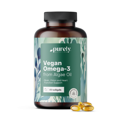 Veganska omega-3 1000 mg – iz algi, 60 mekih kapsula