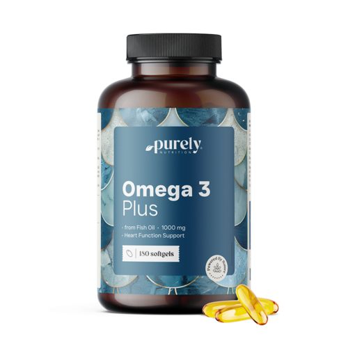 Omega-3 Plus 1000 mg, 180 cápsulas blandas