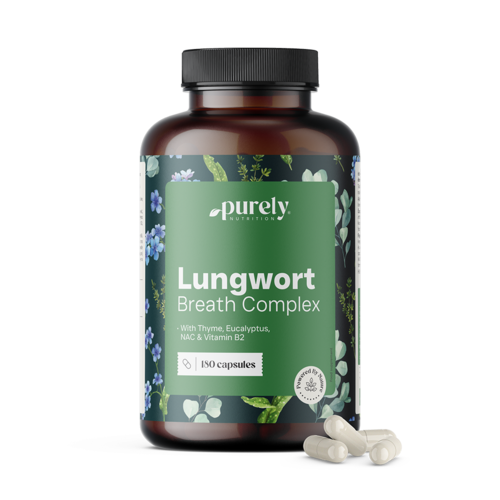 Lungwort Breath Complex - pulmonaria con tomillo y eucalipto, 180 cápsulas