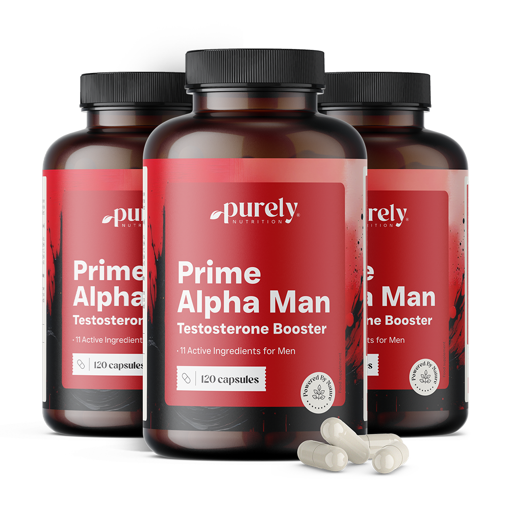 3x Prime Alpha Man - pour le taux de testostérone dans le sang, ensemble 360 gélules