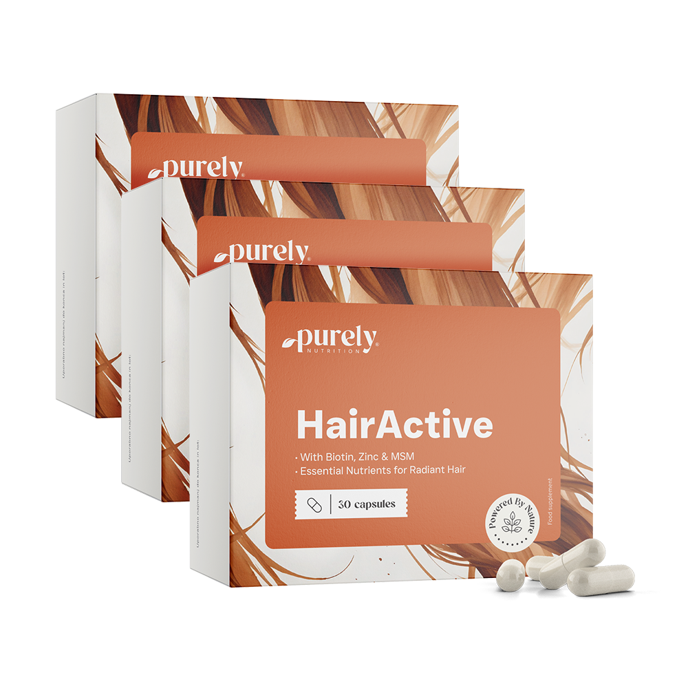 3x HairActive – complexe pour les cheveux, ensemble 90 gélules