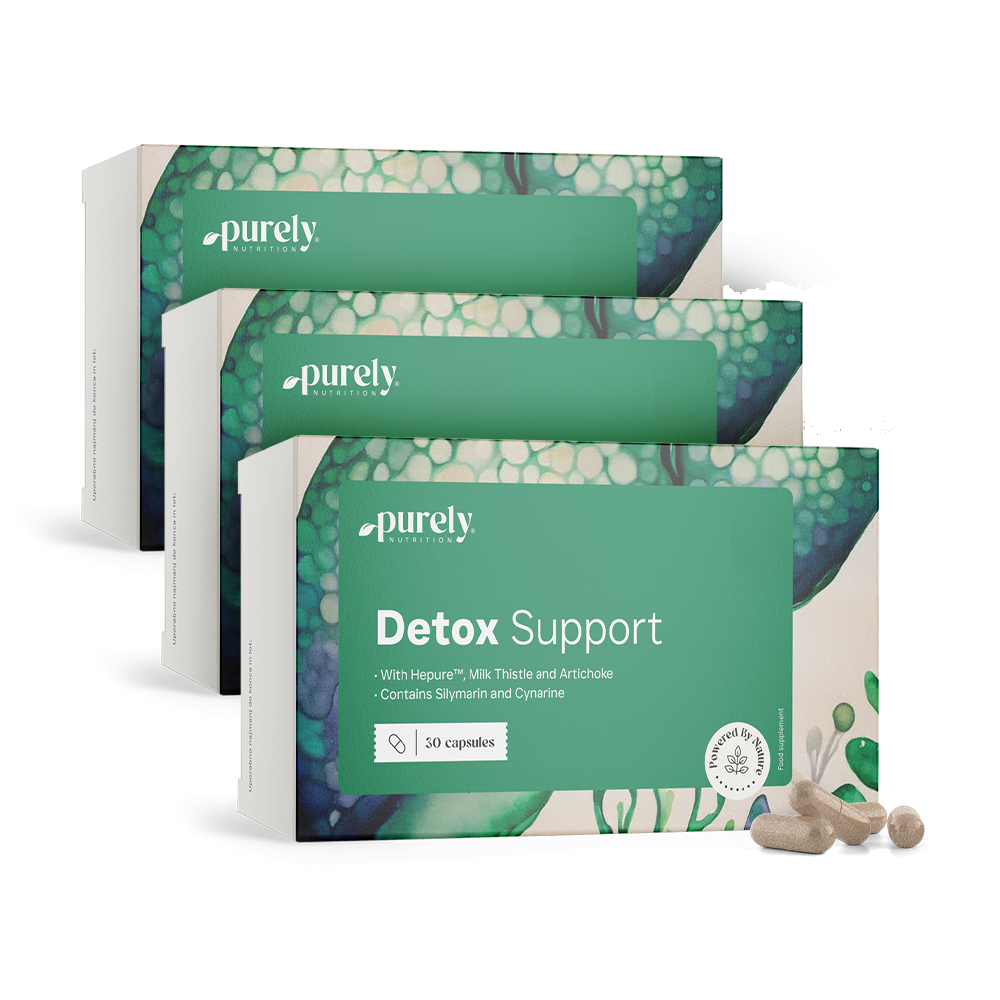 3x Detox Support – complexe d'artichaut et de chardon-marie, ensemble 90 gélules
