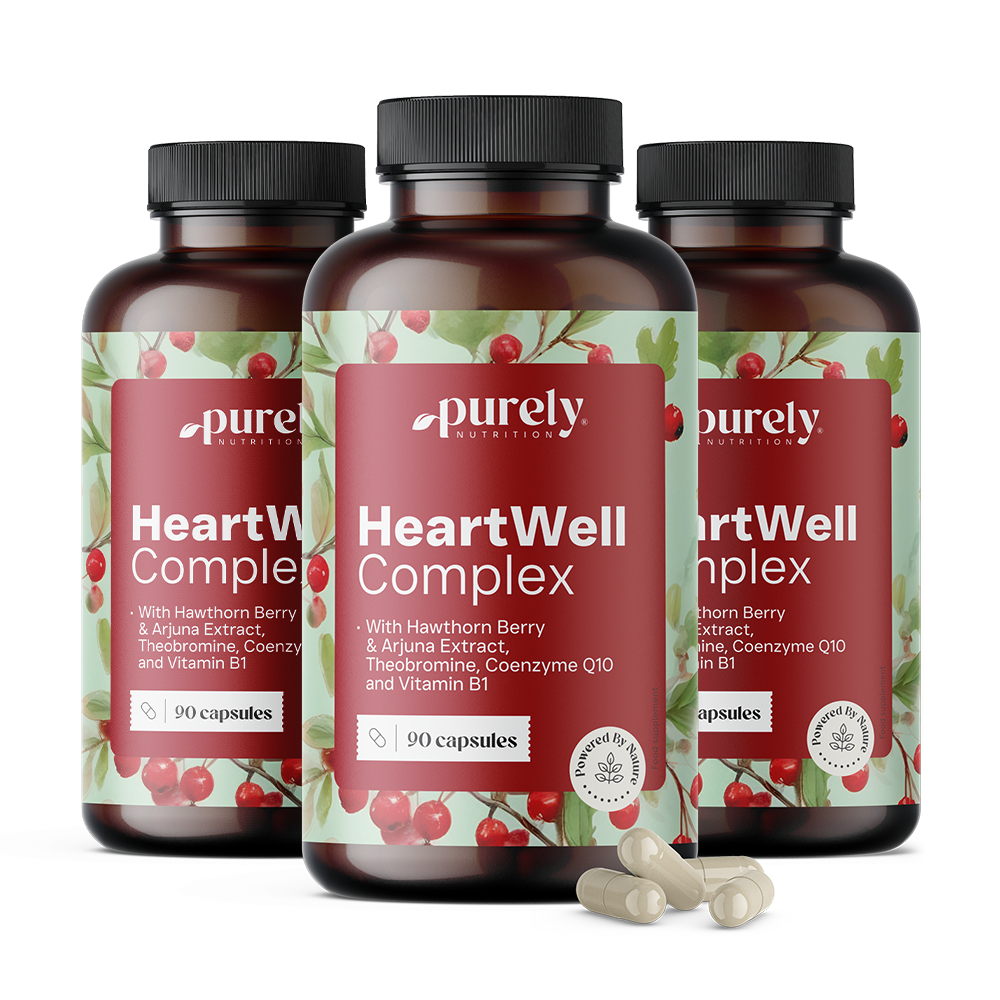 3x HeartWell - un complexe d'extraits naturels, ensemble 270 gélules