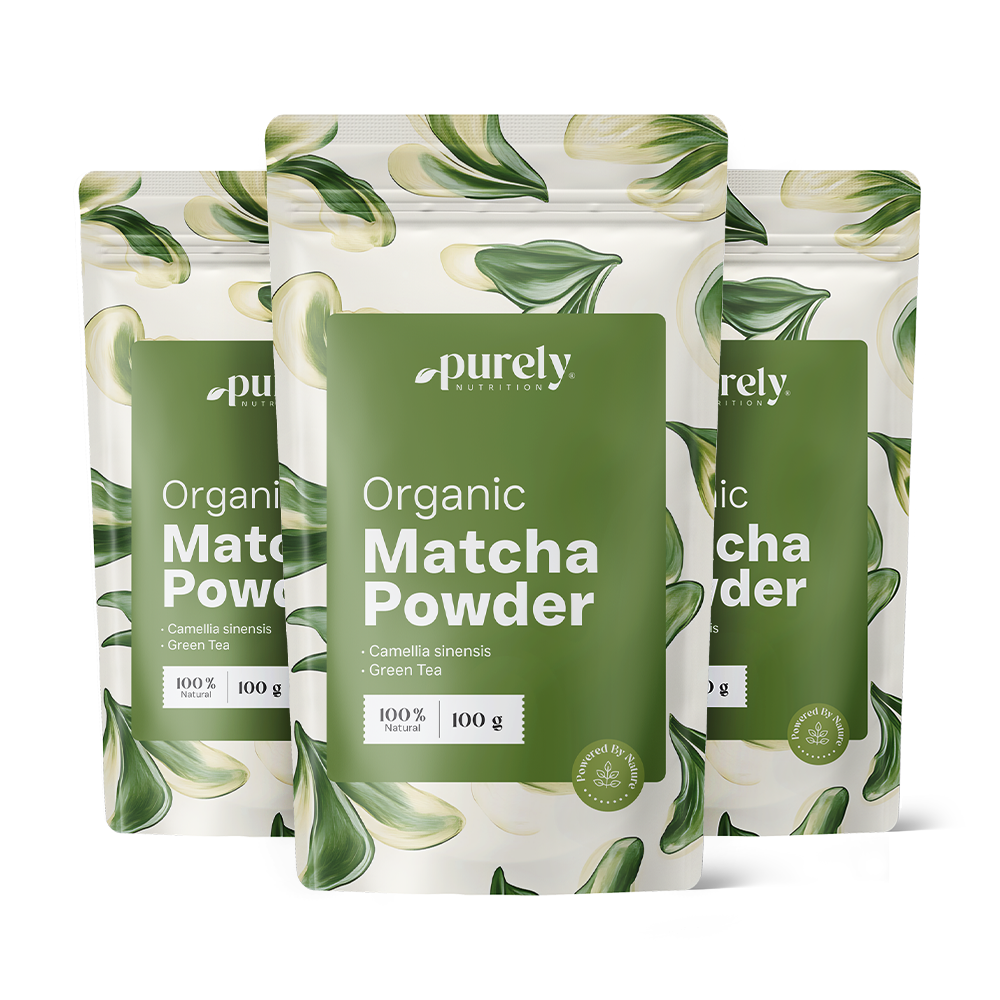 3x BIO Matcha en poudre, ensemble 300 g