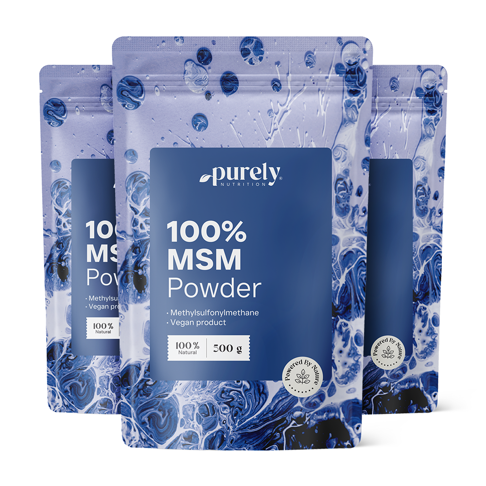 3x MSM en poudre, ensemble 1500 g